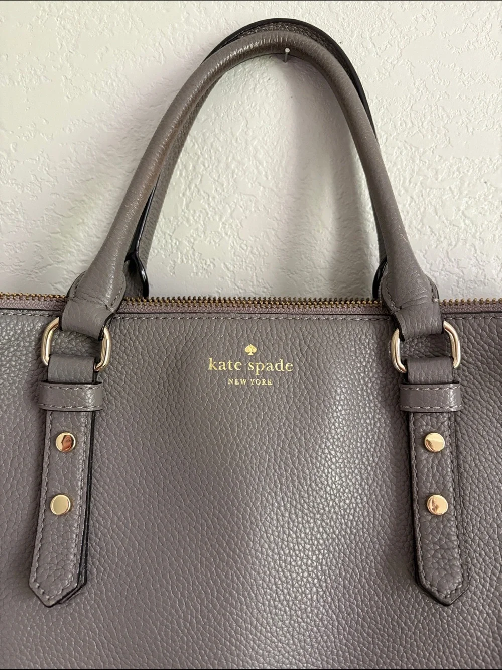 Kate Spade Mulberry Street Leighann Large Pebbled Leather Satchel